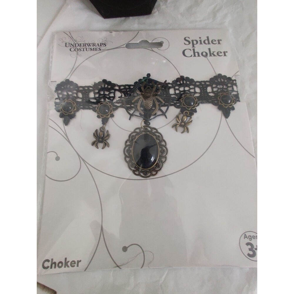 New Underwraps costumes Halloween Goth Spider choker Whimsygoth Witchy Victorian
